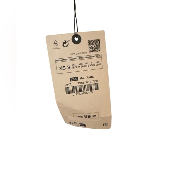 NWT Zara Tie Dye Tunic Coverup FW23 7912/034. Size XS/S - Picture 9 of 9